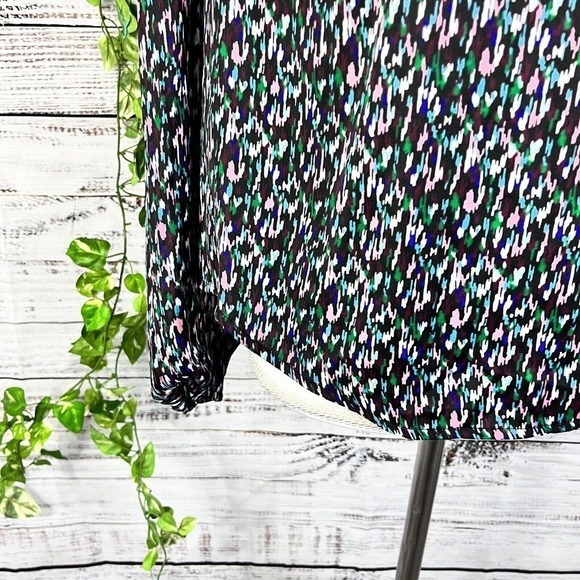 Banana Republic Blouse Top size Small Blue Pink Green Lagenlook Peasant Modest - Picture 8 of 12